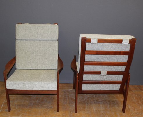 Danish Teak Armchairs, 1970s, Set of 2-BCR-935380