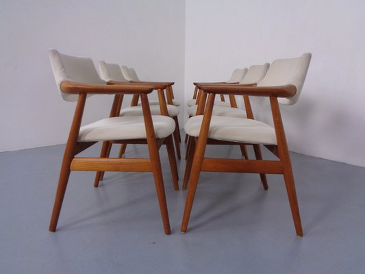 Danish Teak Armchairs by Svend Aage Eriksen for Glostrup, 1960s, Set of 6-RDW-1799077