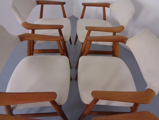 Danish Teak Armchairs by Svend Aage Eriksen for Glostrup, 1960s, Set of 6-RDW-1799077