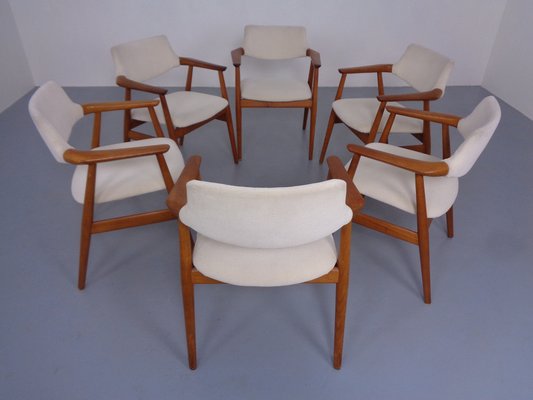 Danish Teak Armchairs by Svend Aage Eriksen for Glostrup, 1960s, Set of 6-RDW-1799077