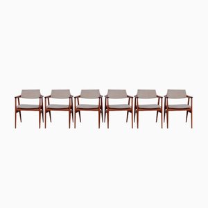 Danish Teak Armchairs by Svend Aage Eriksen for Glostrup, 1960s, Set of 6-RDW-1799077