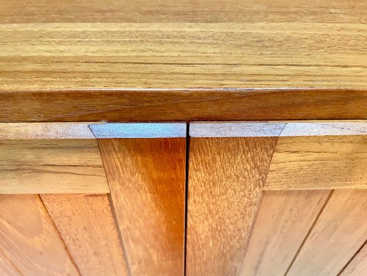 Danish Teak Bar Cabinet or Cupboard with Brass Details, 1960s-JP-1028531