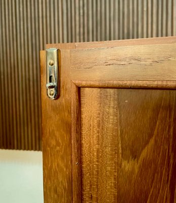 Danish Teak Bar Cabinet or Cupboard with Brass Details, 1960s-JP-1028531