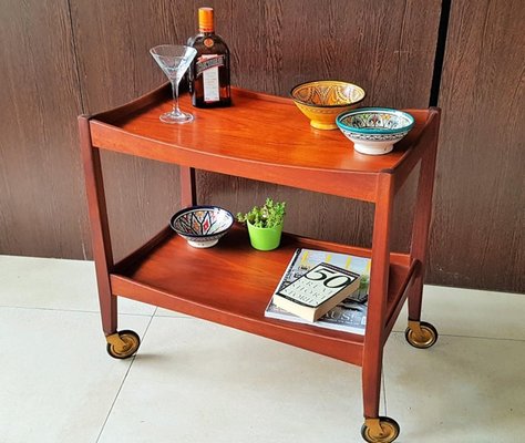 Danish Teak Bar Cart, 1960s-POM-549335