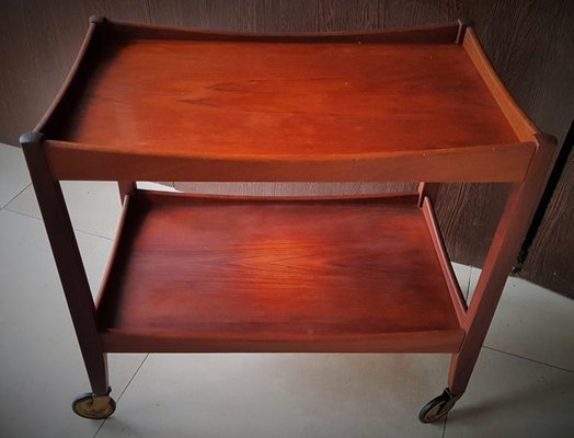 Danish Teak Bar Cart, 1960s-POM-549335