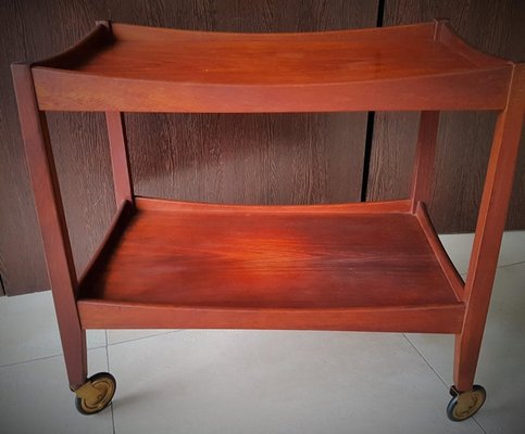 Danish Teak Bar Cart, 1960s-POM-549335