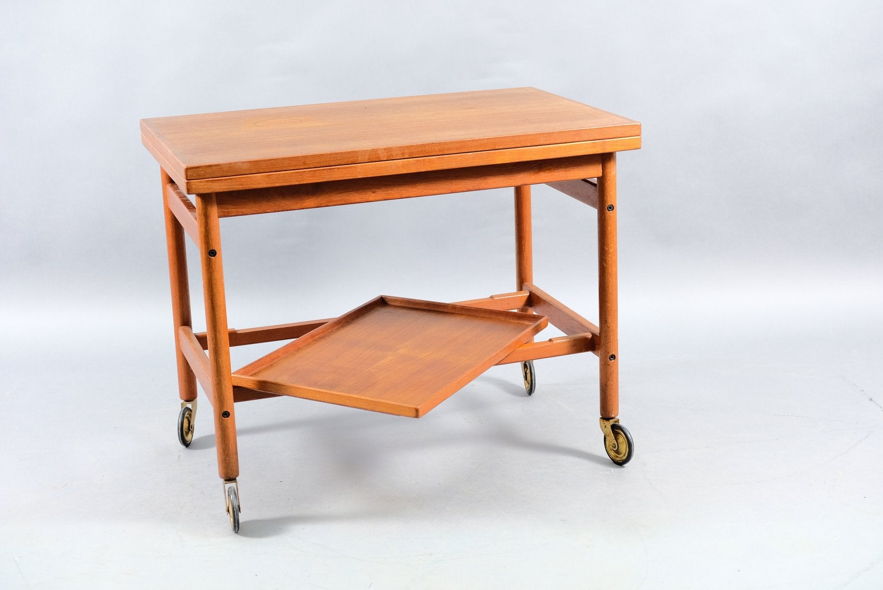 Danish Teak Bar Cart by Kurt Østervig for Jason, 1960s