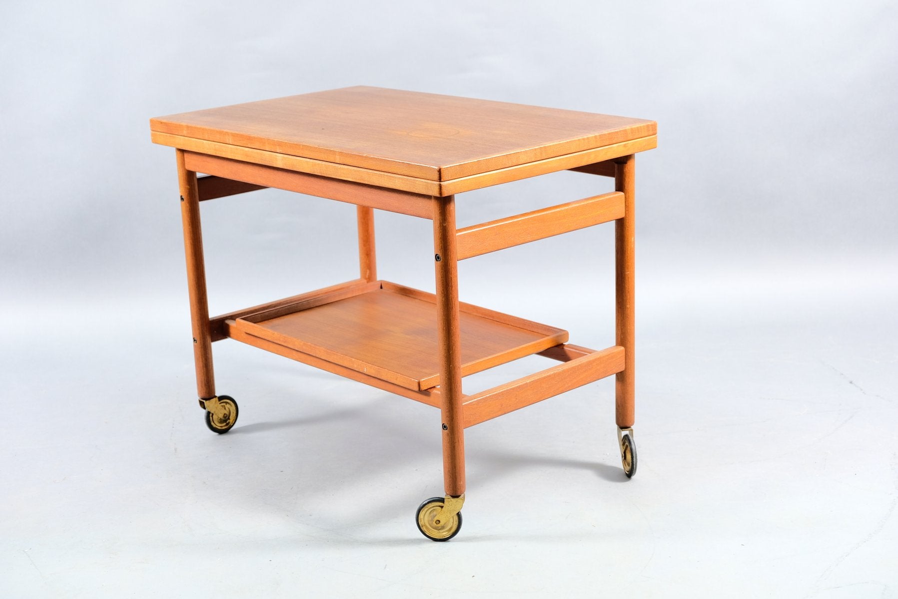 Danish Teak Bar Cart by Kurt Østervig for Jason, 1960s