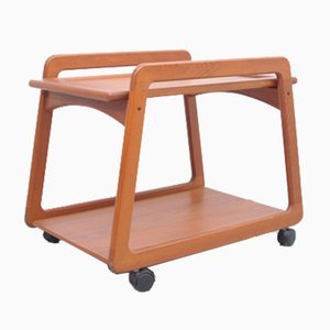 Danish Teak Bar Cart with Swivel Top from Sika Møbler-ZE-979536