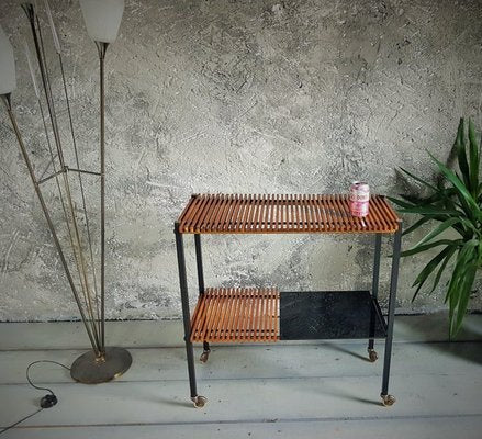 Danish Teak Bar Wagon, 1950s-POM-1449649