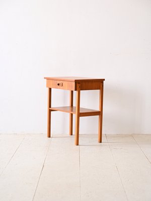 Danish Teak Bedside Table, 1960s-QWP-2035858