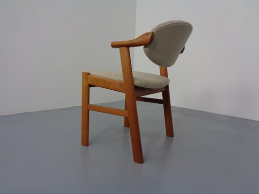 Danish Teak & Beige Wool Chair by Schou Andersen, 1960s-RDW-1254358