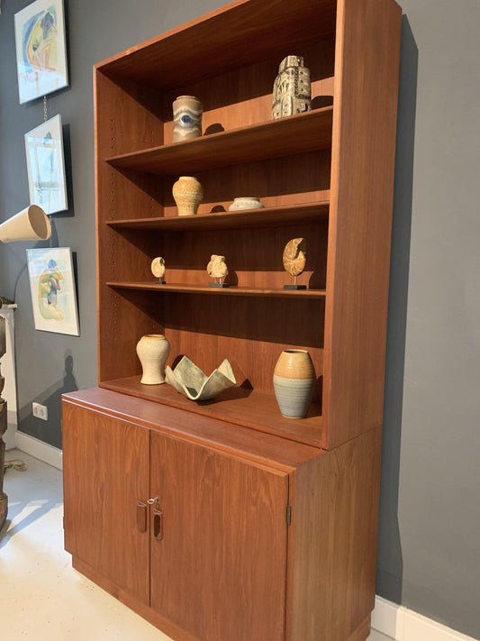 Danish Teak Book Case by Børge Mogensen for Søborg Furniture Factory, 1950s