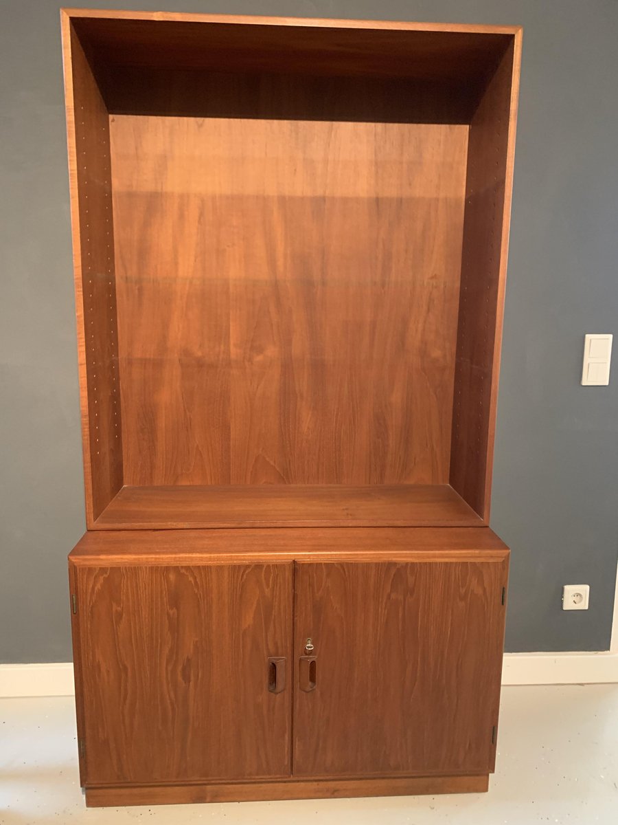 Danish Teak Book Case by Børge Mogensen for Søborg Furniture Factory, 1950s