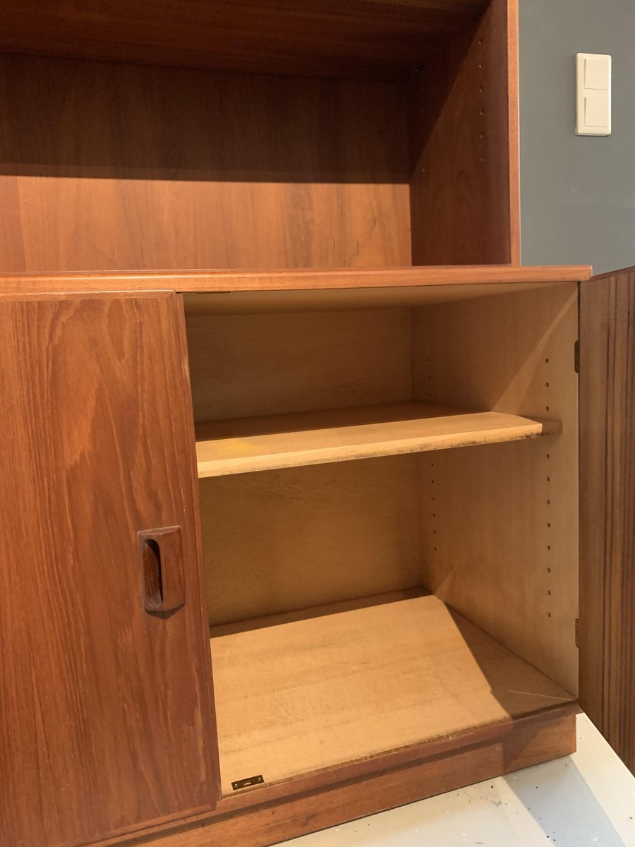 Danish Teak Book Case by Børge Mogensen for Søborg Furniture Factory, 1950s