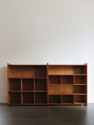 Danish Teak Bookcases by Grete Jalk, 1950s, Set of 2-CC-1132928