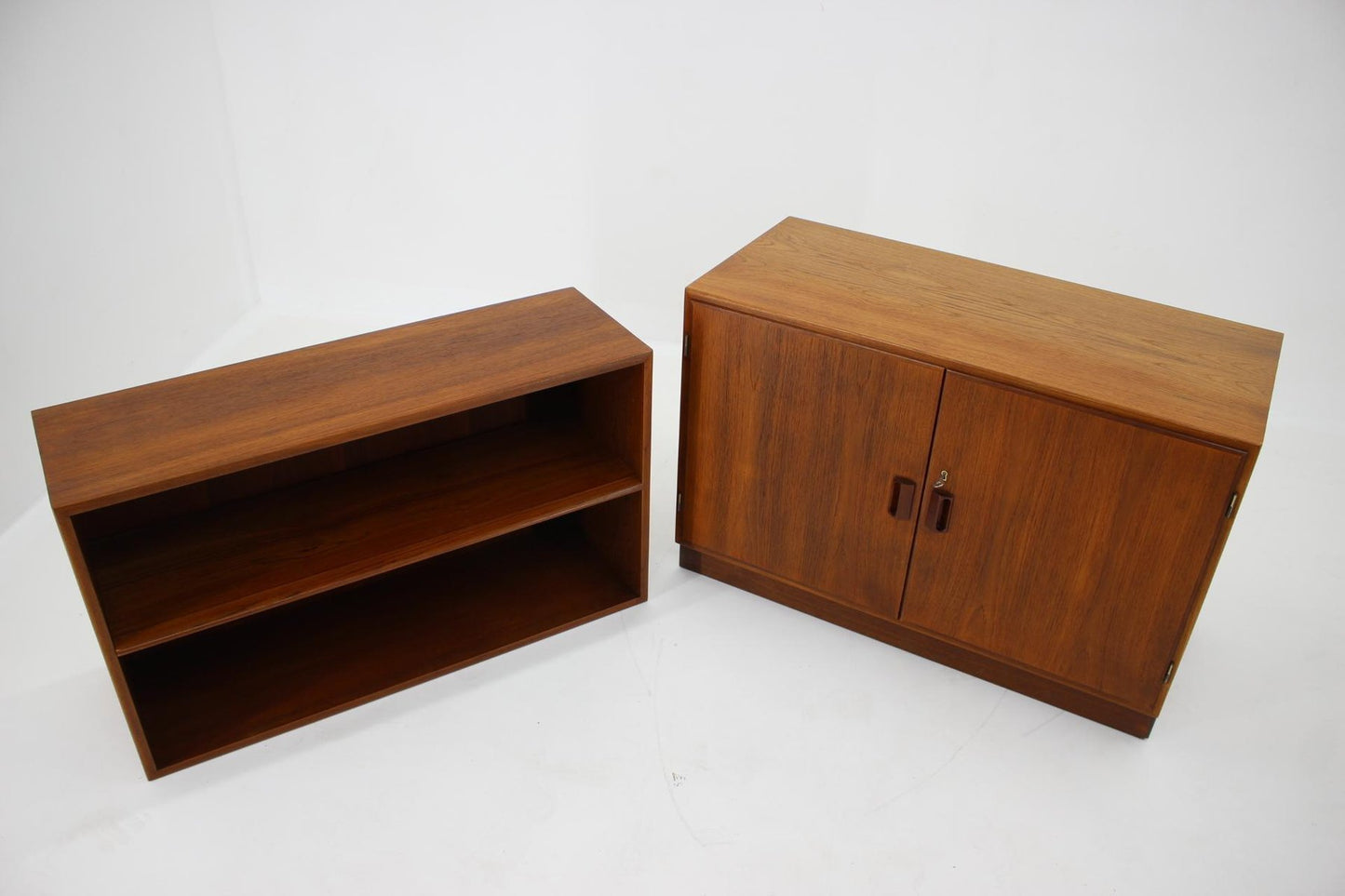 Danish Teak Cabinet Bookcase by Børge Mogensen, 1960s