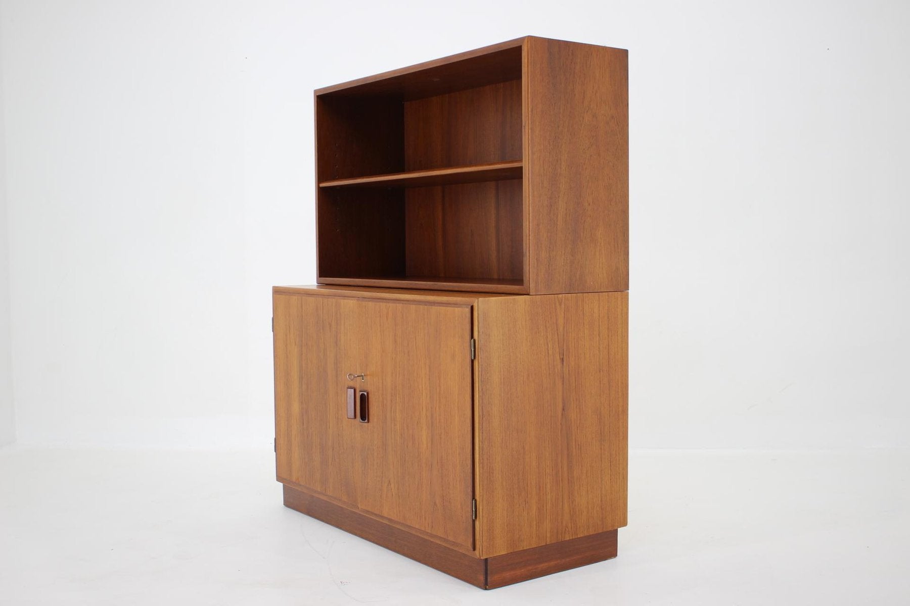 Danish Teak Cabinet Bookcase by Børge Mogensen, 1960s