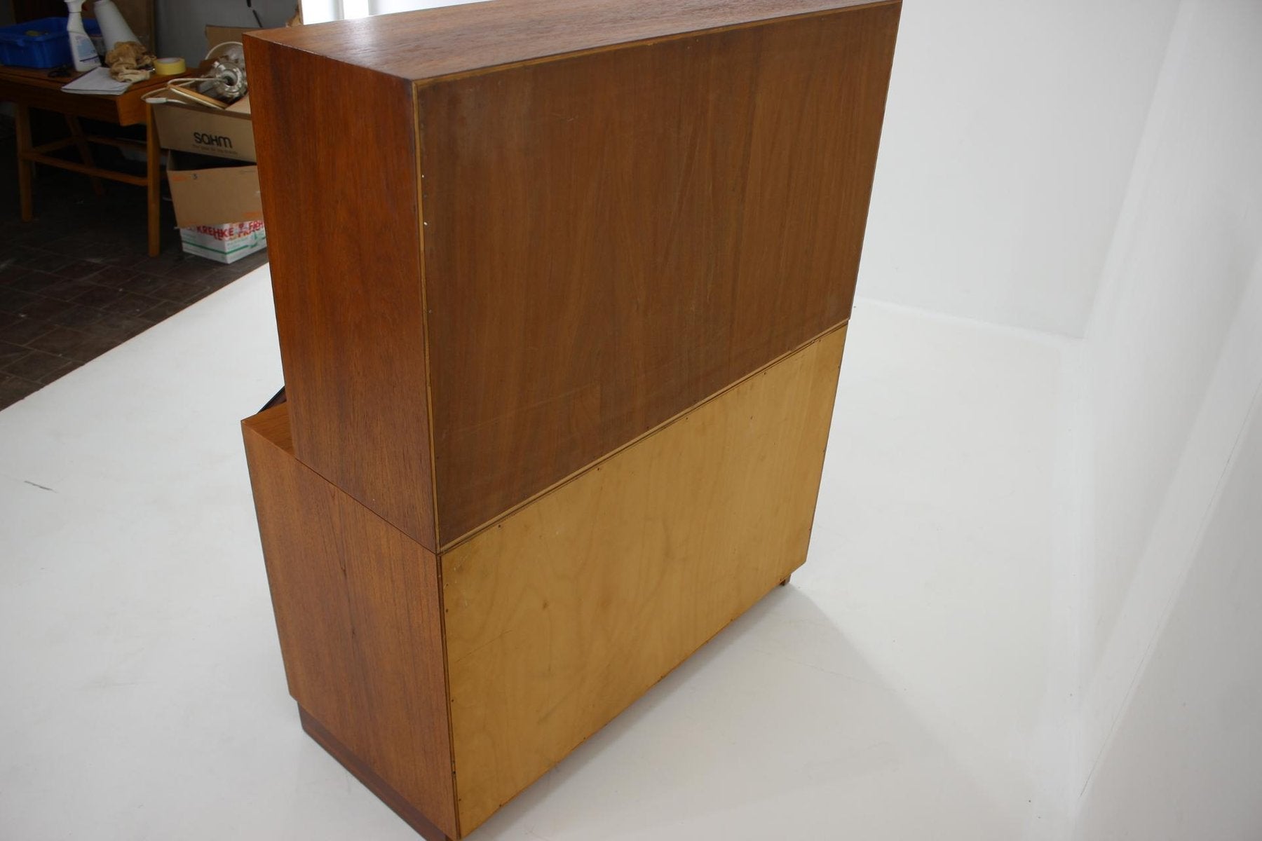 Danish Teak Cabinet Bookcase by Børge Mogensen, 1960s