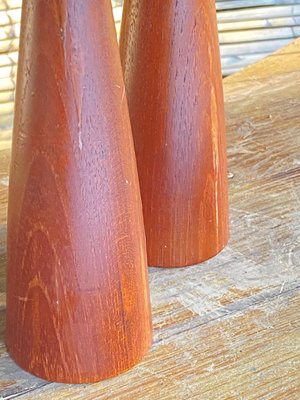 Danish Teak Candle Holder, 1950s, Set of 2-UR-1078952