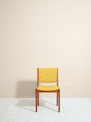 Danish Teak Chair with Upholstery, 1950s-QWP-845552