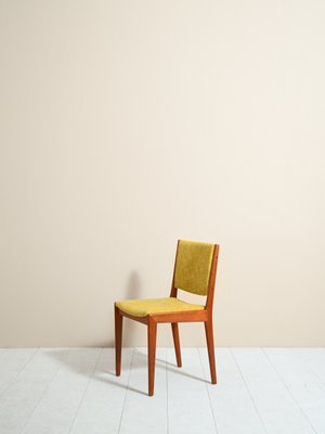 Danish Teak Chair with Upholstery, 1950s-QWP-845552