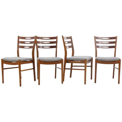 Danish Teak Chairs, 1960s, Set of 4-TZ-1231973