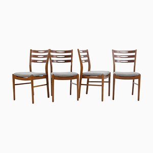 Danish Teak Chairs, 1960s, Set of 4-TZ-1231973