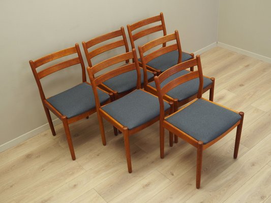 Danish Teak Chairs attributed to Poul M. Volther, 1970s, Set of 6-VND-2013577