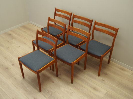 Danish Teak Chairs attributed to Poul M. Volther, 1970s, Set of 6-VND-2013577