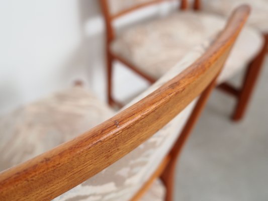 Danish Teak Chairs, Denmark, 1970s, Set of 4-VND-1374057