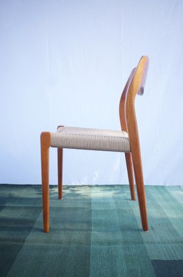 Danish Teak Chairs Model 71 by Niels O. Møller, 1960s, Set of 4-BHX-2040513