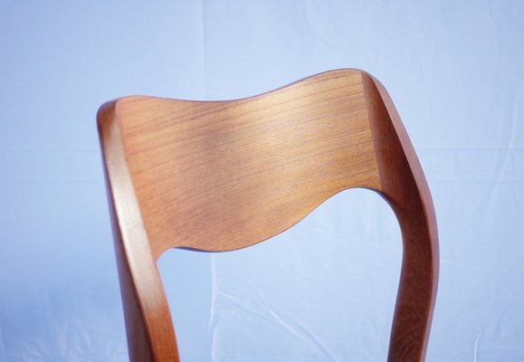 Danish Teak Chairs Model 71 by Niels O. Møller, 1960s, Set of 4-BHX-2040513