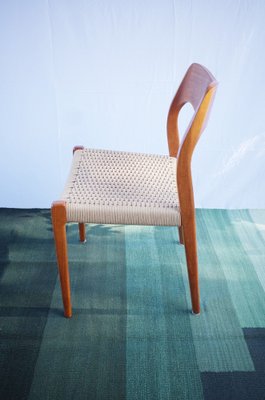 Danish Teak Chairs Model 71 by Niels O. Møller, 1960s, Set of 4-BHX-2040513