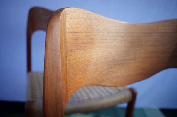 Danish Teak Chairs Model 71 by Niels O. Møller, 1960s, Set of 4-BHX-2040516