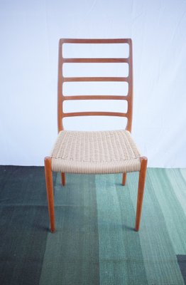 Danish Teak Chairs Model 82 by Niels O. Møller, 1960s, Set of 4-BHX-2040510