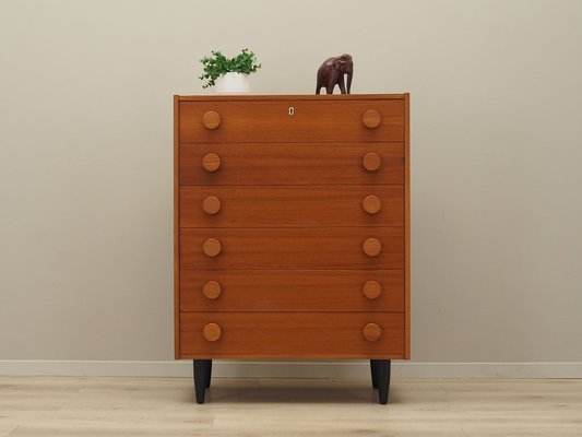 Danish Teak Chest of Drawers, 1960s-VND-1823498