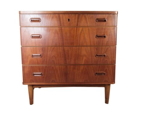 Danish Teak Chest of Drawers with 4 Drawers, 1960s-UY-1250579