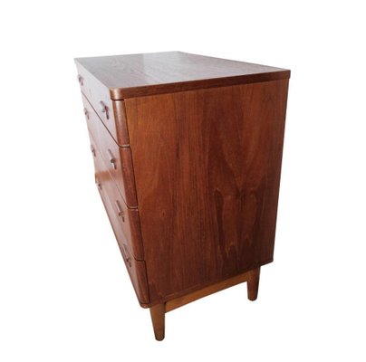 Danish Teak Chest of Drawers with 4 Drawers, 1960s-UY-1250579