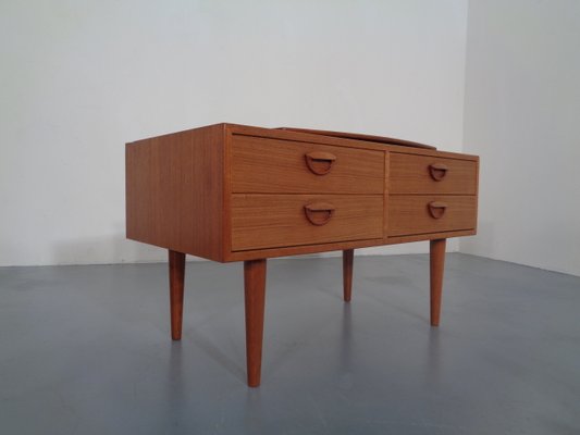 Danish Teak Chest of Drawers with Rotatable Tray, 1960s-RDW-701453