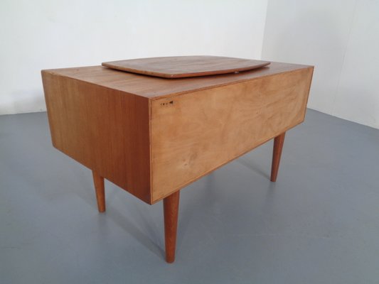 Danish Teak Chest of Drawers with Rotatable Tray, 1960s-RDW-701453