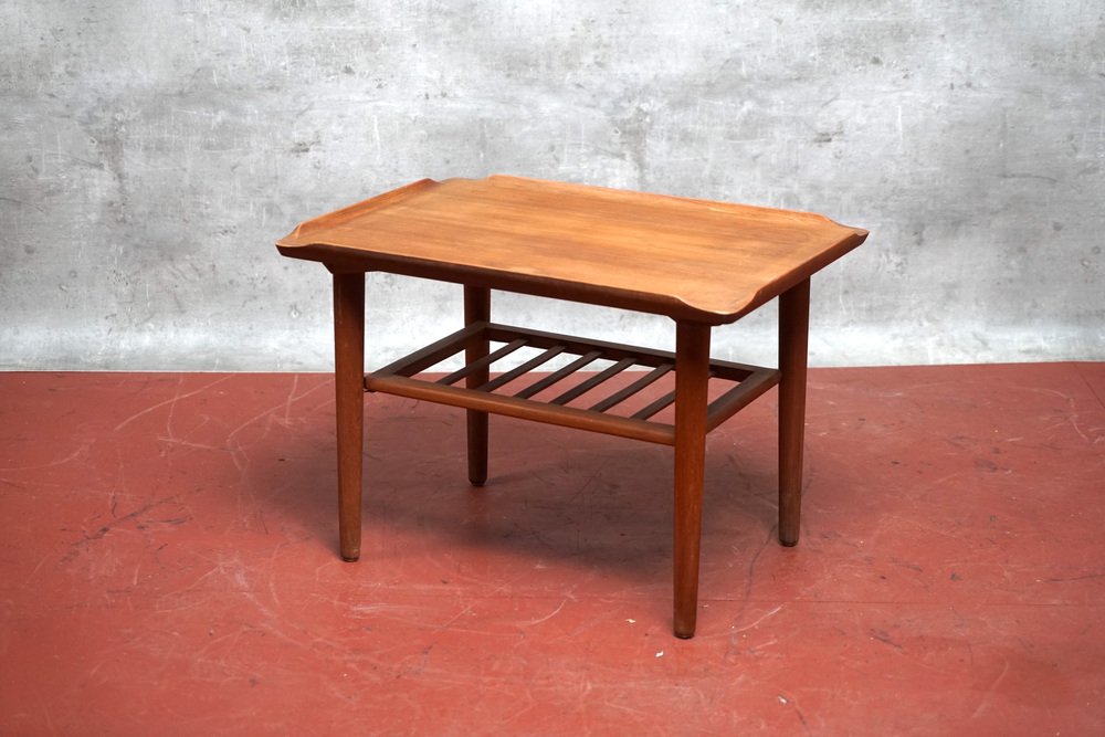 Danish Teak Coffee Table by Holger Georg Jensen for Cubus, 1960s