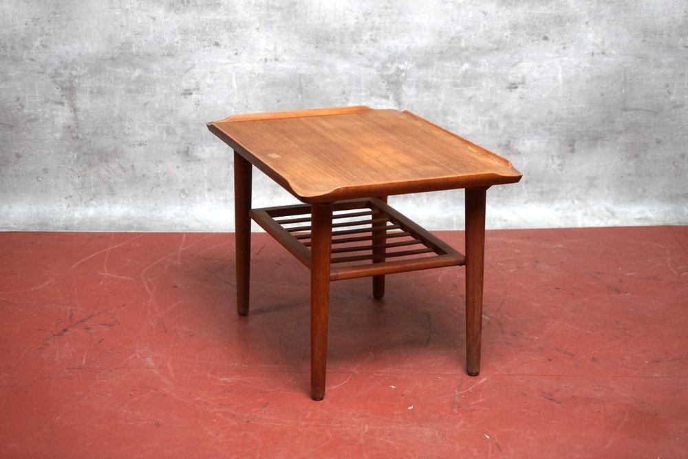 Danish Teak Coffee Table by Holger Georg Jensen for Cubus, 1960s