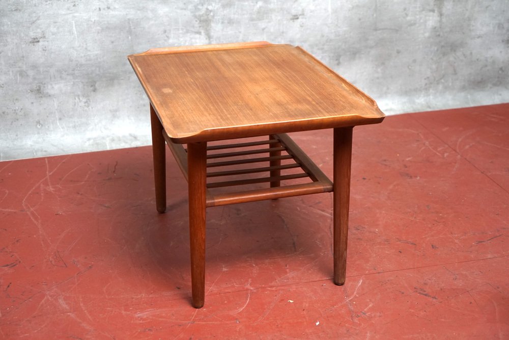 Danish Teak Coffee Table by Holger Georg Jensen for Cubus, 1960s