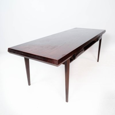 Danish Teak Coffee Table with Drawer, 1960s-UY-999237