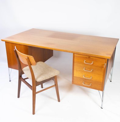 Danish Teak Desk, 1970s-UY-980661