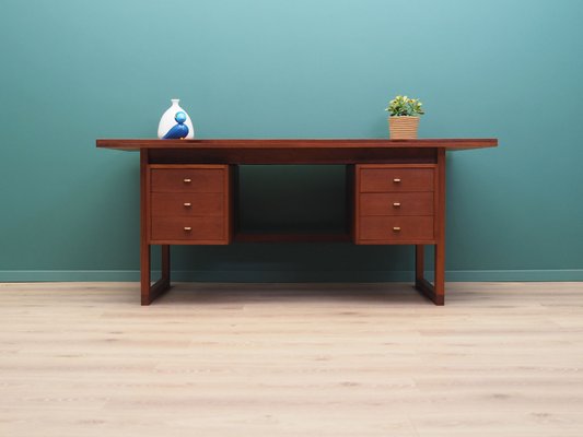 Danish Teak Desk, 1970s-VND-2019693