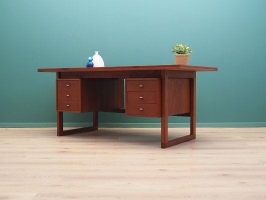 Danish Teak Desk, 1970s-VND-2019693