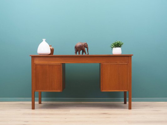 Danish Teak Desk, 1970s-VND-1784369