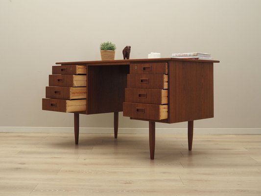 Danish Teak Desk, 1970s-VND-1811052